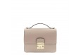 Leather and suede crossbody bag