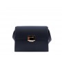 Grained leather shoulder bag