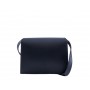 Grained leather shoulder bag