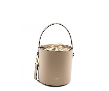 Saffiano Leather bucket bag