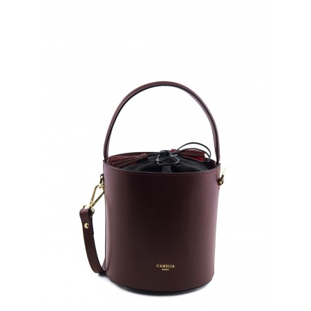 Brompton Bucket Bag Brown Pebble - Women's Leather Bags | Saint + Sofia® USA