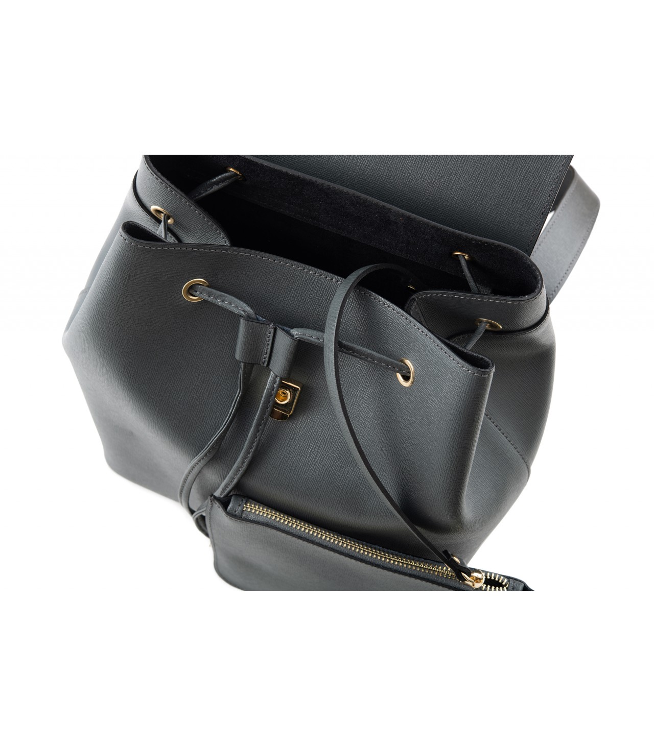 Saffiano leather backpack - Camelia Roma