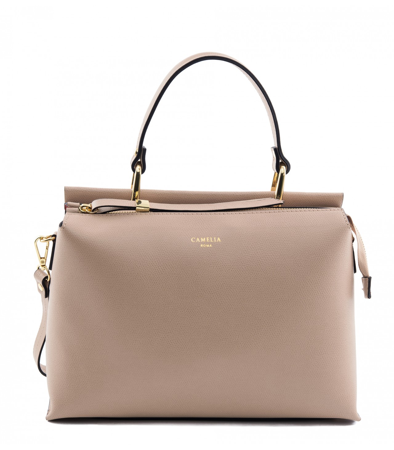 Grained Leather handbag - Camelia Roma