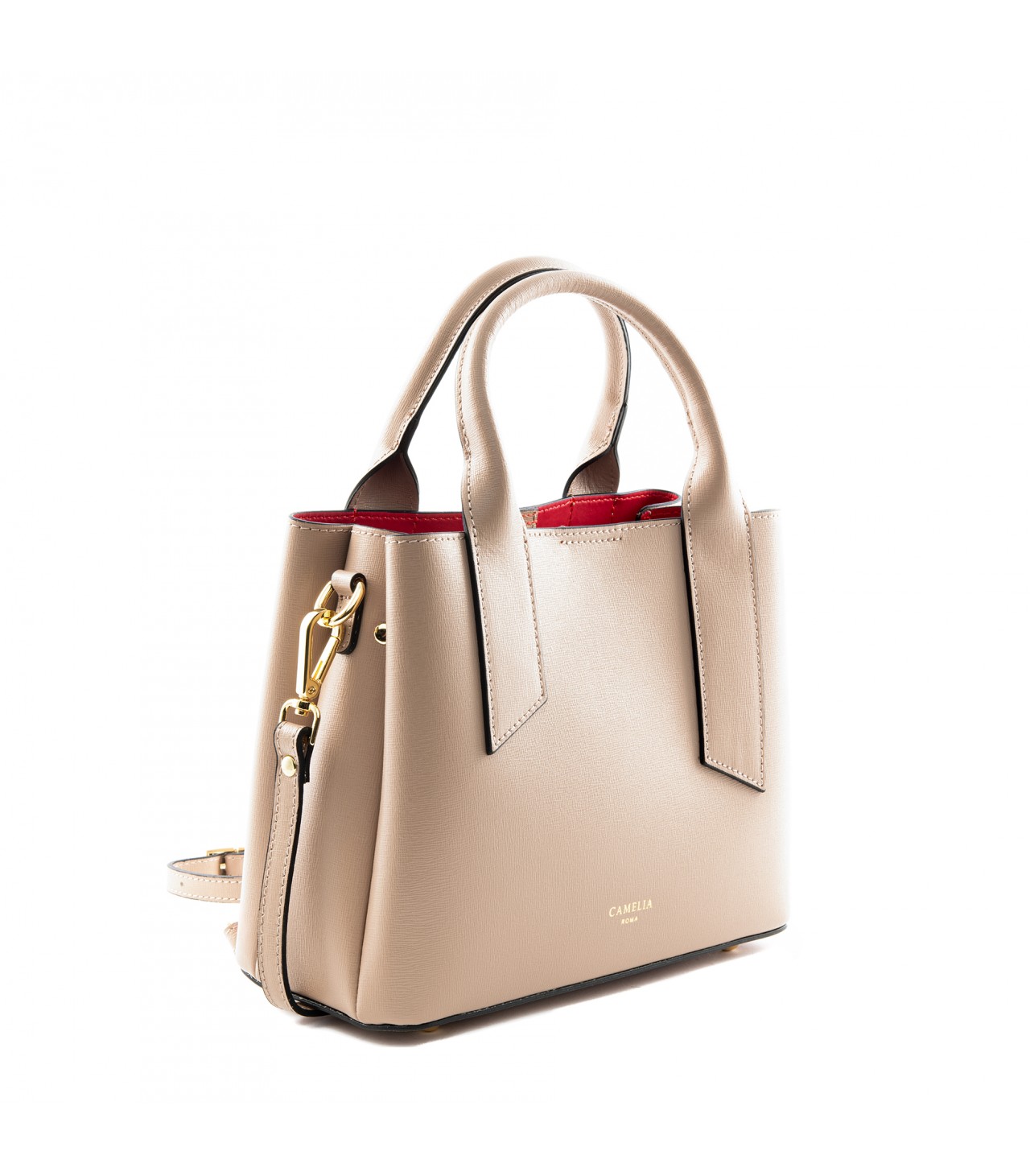 Saffiano Leather Crossbody bag - Camelia Roma