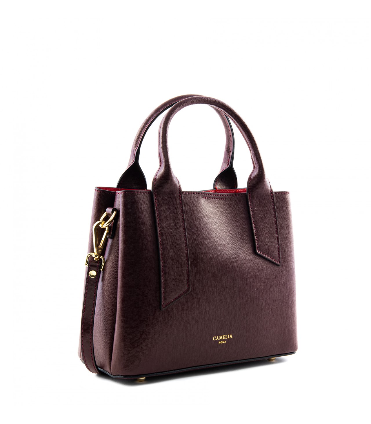 Saffiano Leather Handbag - Camelia Roma