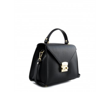 Borsa a mano in pelle saffiano