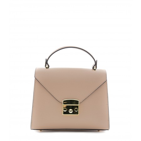 Borsa a mano in pelle saffiano