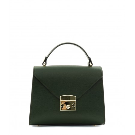 Borsa a mano in pelle saffiano