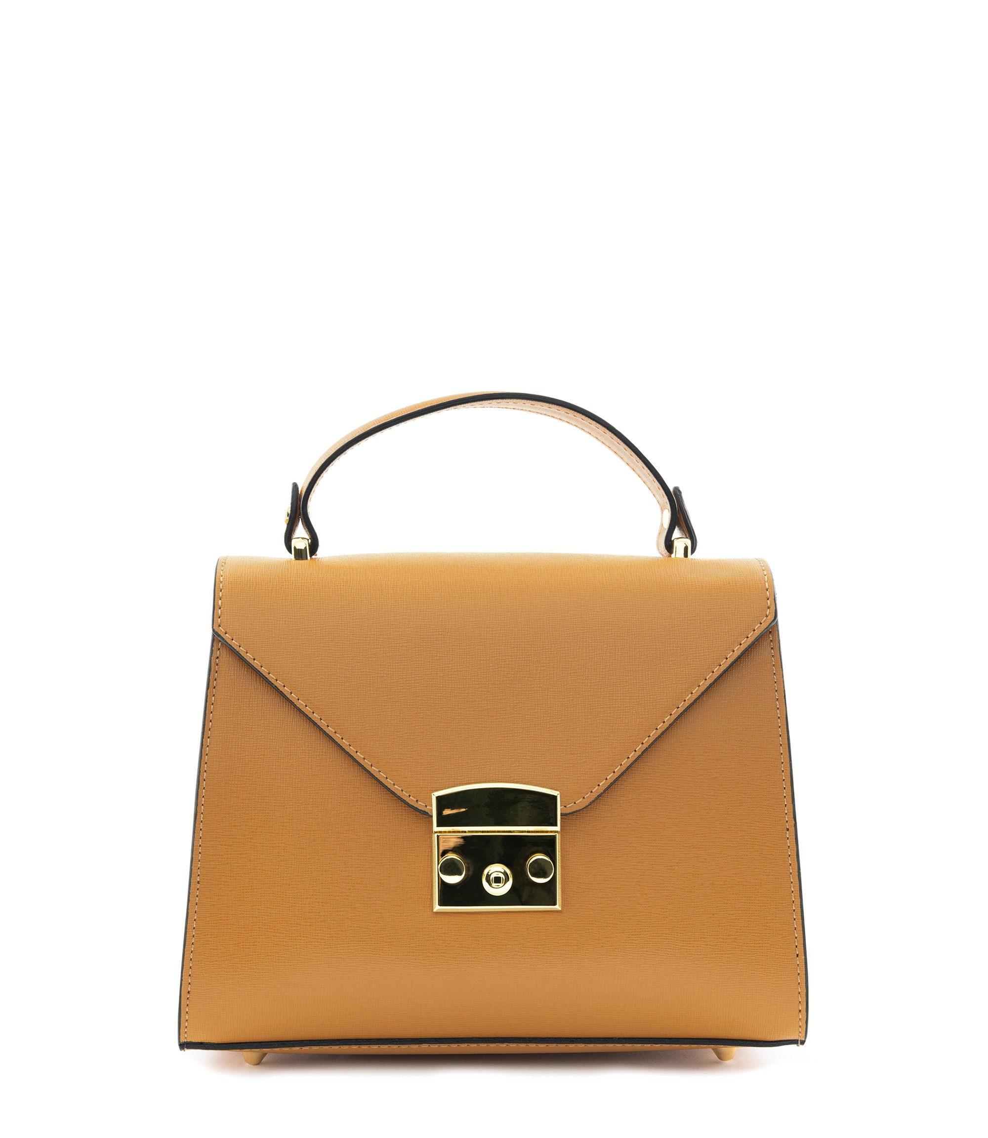 Saffiano Leather Handbag - Camelia Roma