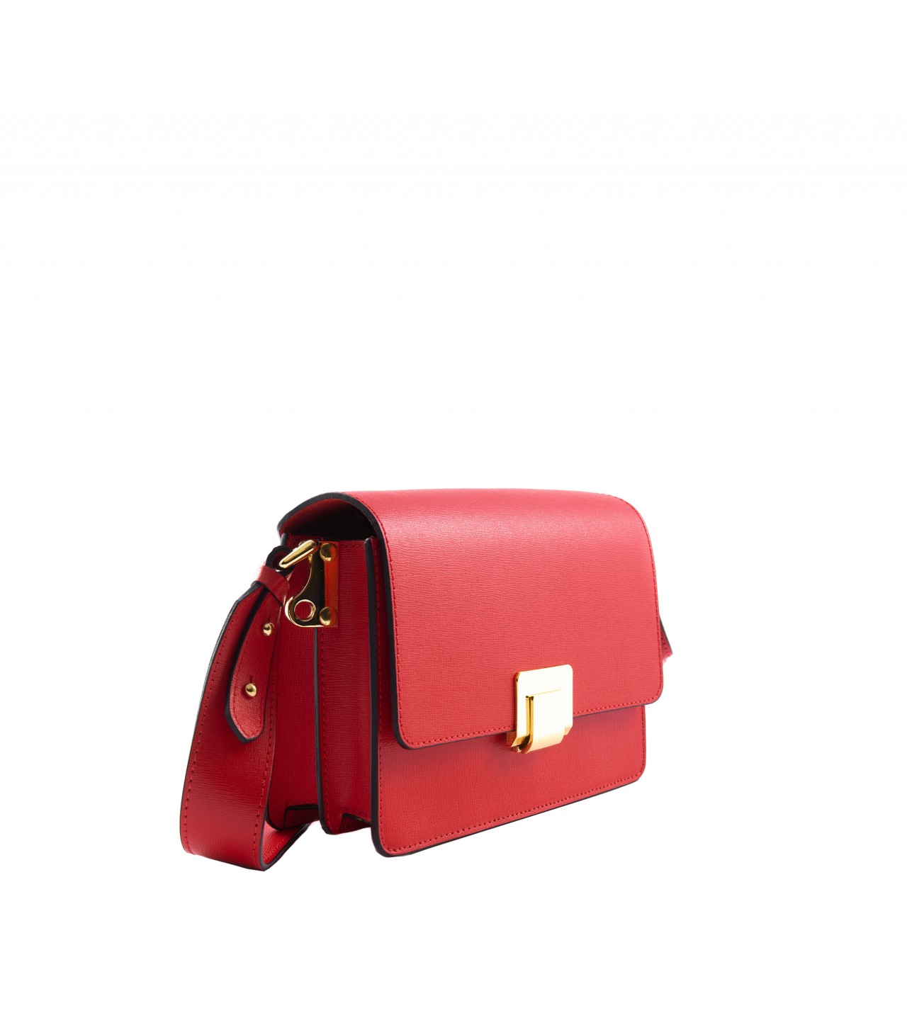 red leather crossbody bag