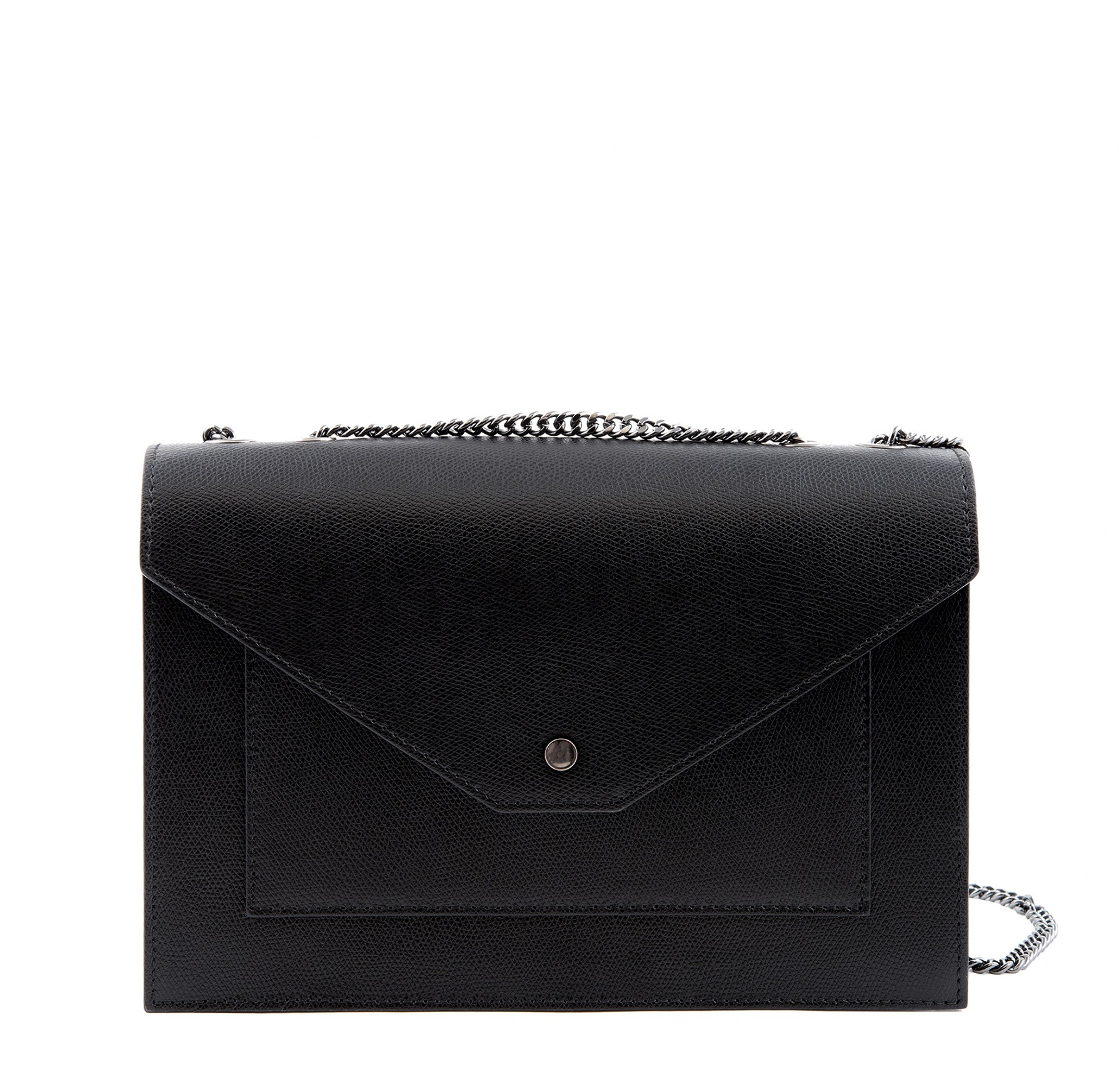 Leather crossbody bag black - Camelia Roma