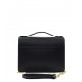 Leather and suede crossbody bag