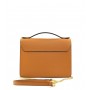 Leather and suede crossbody bag