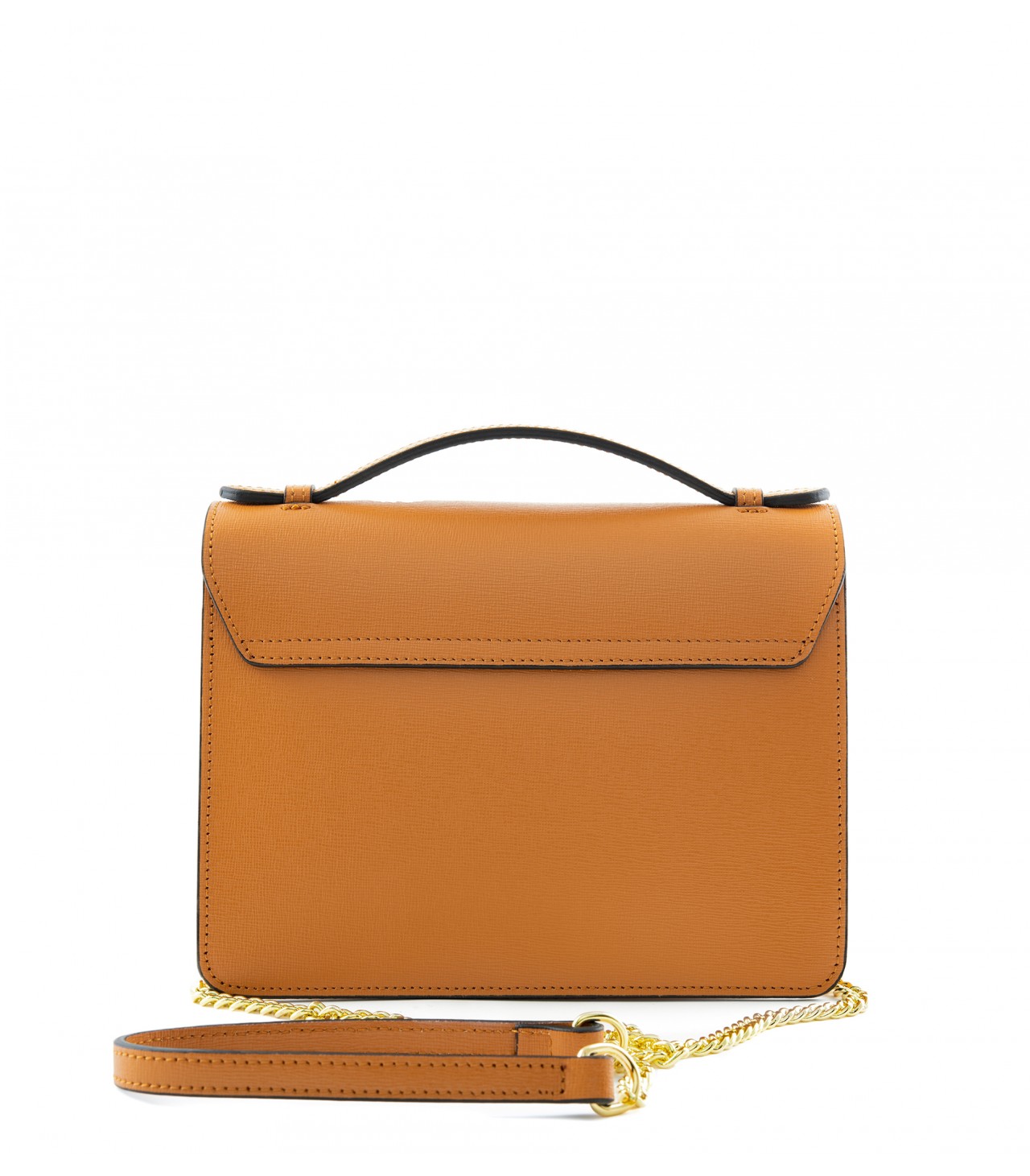 Saffiano Leather and suede crossbody bag - Camelia Roma