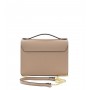 Leather and suede crossbody bag