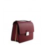 Leather and suede crossbody bag