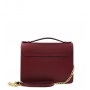 Leather and suede crossbody bag