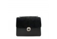 Leather and suede crossbody bag