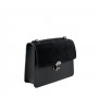 Leather and suede crossbody bag