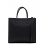 Grained leather tote bag