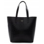 Leather tote bag