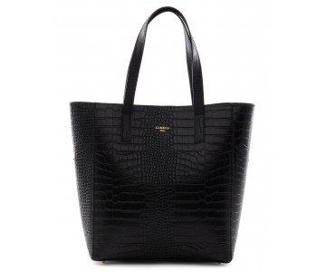 Leather tote bag