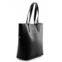 Leather tote bag