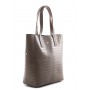 Leather tote bag