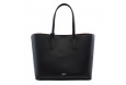 Grained leather tote bag