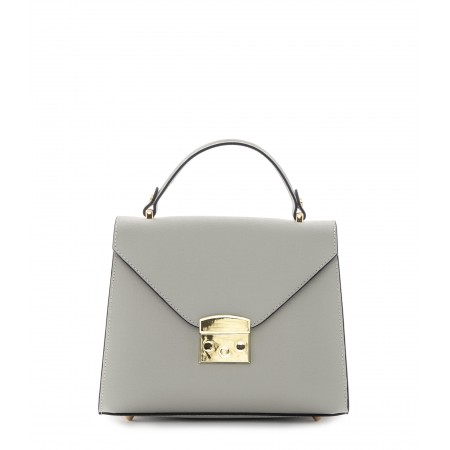 Borsa a mano in pelle saffiano