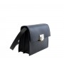 Grained leather shoulder bag