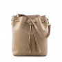 Grained Leather bucket bag