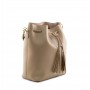 Grained Leather bucket bag
