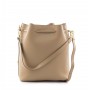 Grained Leather bucket bag