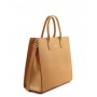 Grained leather tote bag