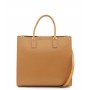 Grained leather tote bag