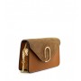 Leather and suede crossbody bag