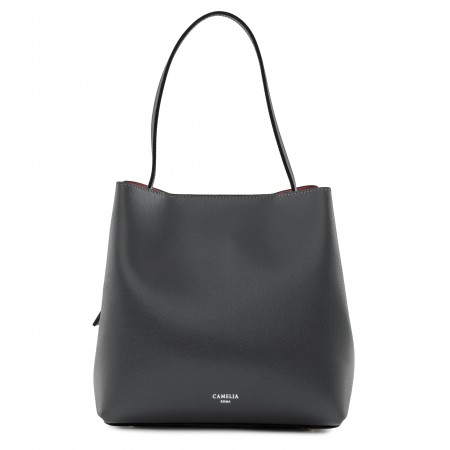 Borsa a spalla in pelle saffiano