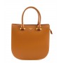Leather and suede handbag