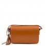 Borsa a tracolla in pelle palmellata