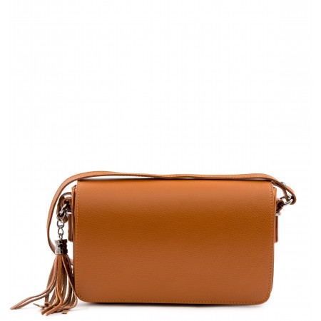 Borsa a tracolla in pelle palmellata